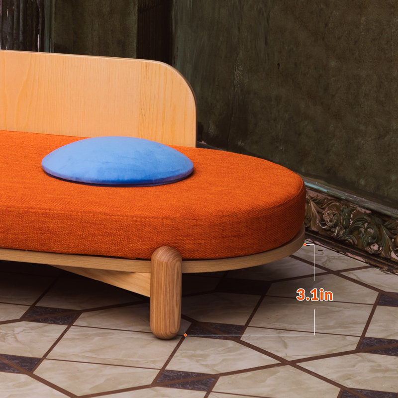 家具 Arieru AllModern Azel 35.9'' Wooden Sunset Couch, Pet Sofa Couch